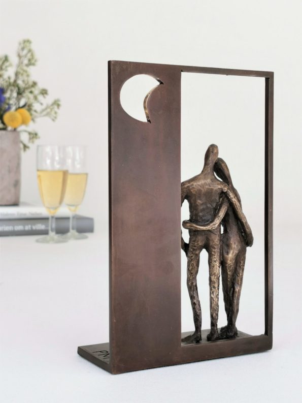 FLY ME TO THE MOON - ægte bronze