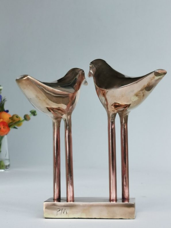 LOVE BIRDS - ægte bronze