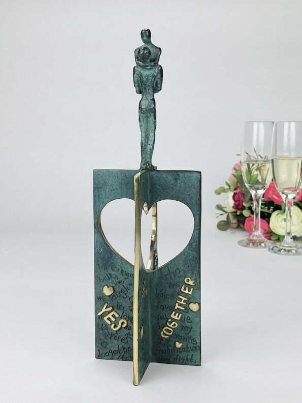 THE WALL OF LOVE - TOGETHER - ægte bronze