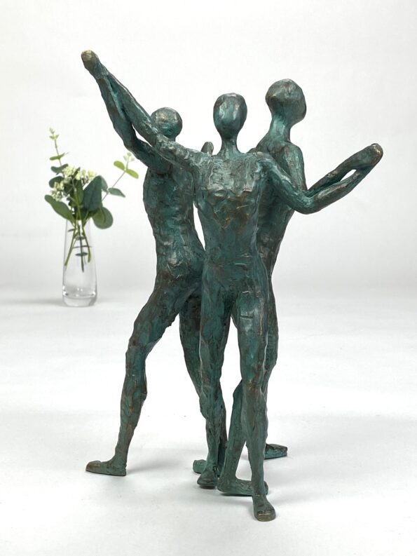 VI STÅR SAMMEN - ægte bronze