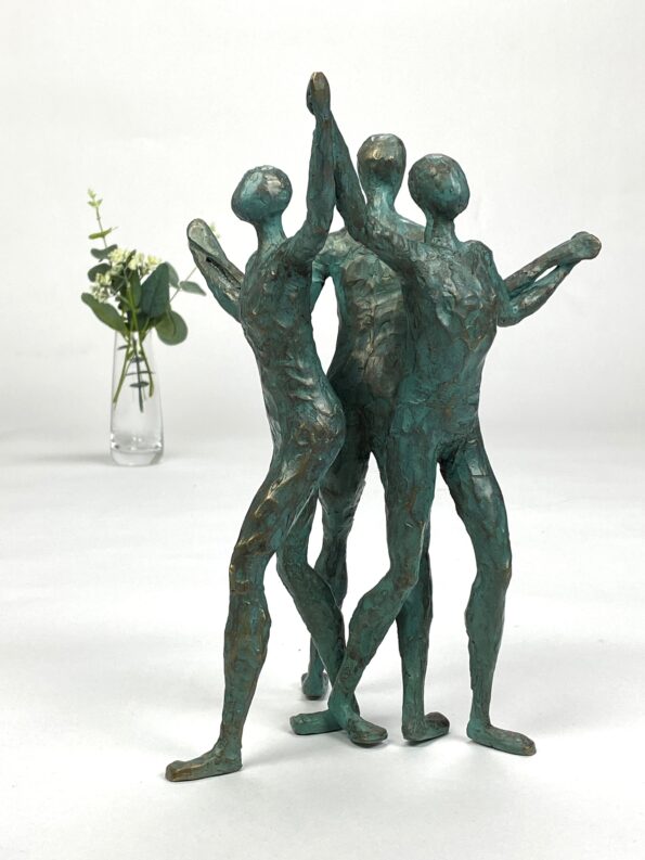 VI STÅR SAMMEN - ægte bronze