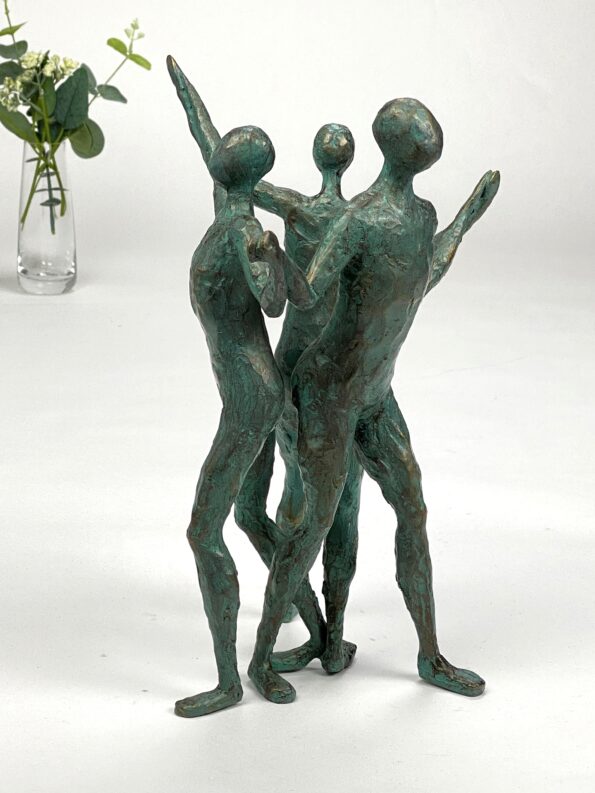 VI STÅR SAMMEN - ægte bronze